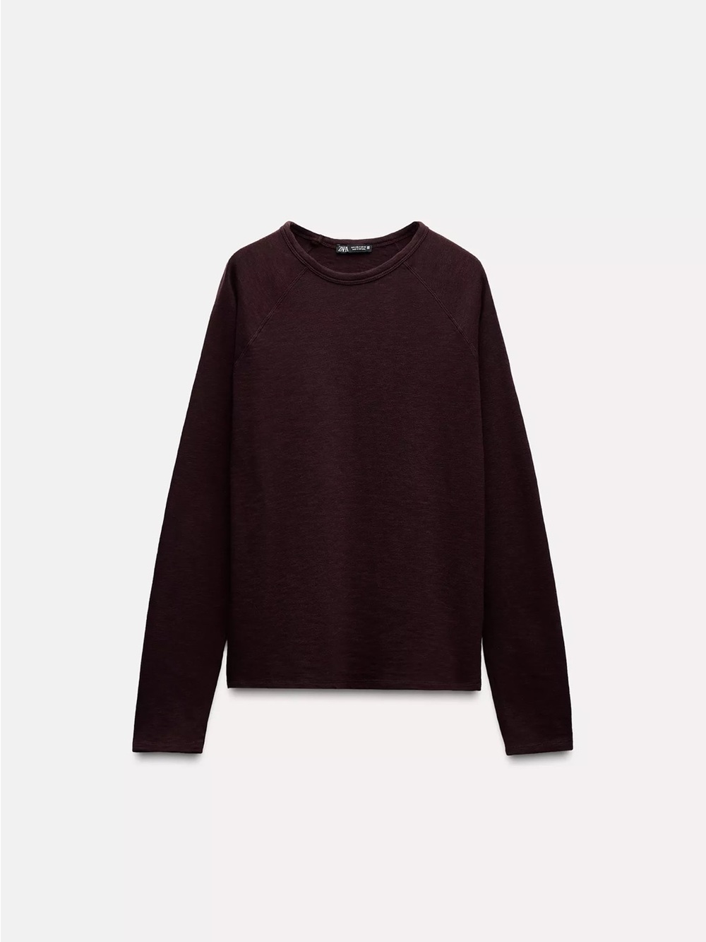 ZARA LONG SLEEVE COTTON T-SHIRT